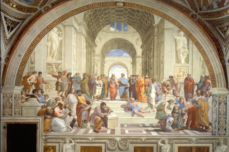 Fot. Szkoła Ateńska, fresk Rafaela - domena publiczna