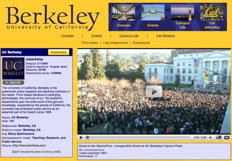 kanał filmowy Uniwersytetu Berkeley (USA)