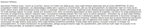 gorzkie słowa wykładowcy gorzkie słowa wykładowcy